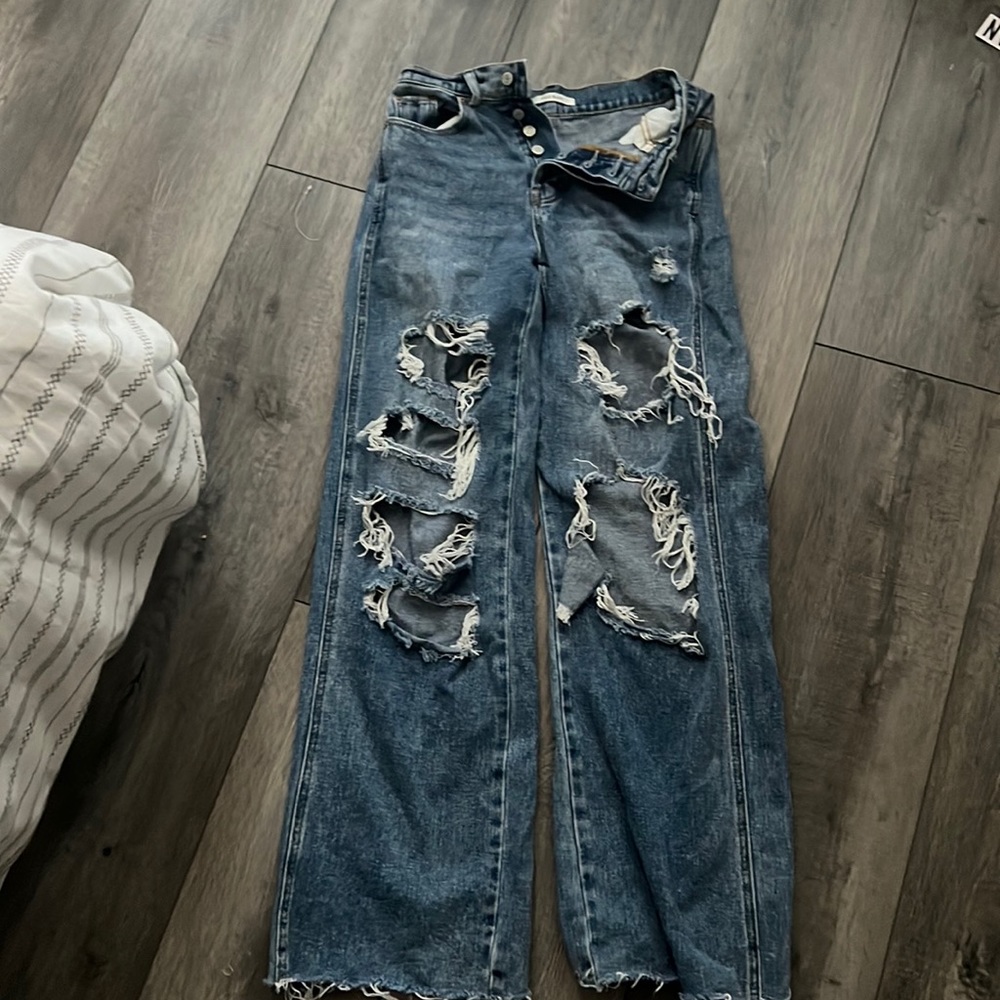 pacsun high rise baggy jeans